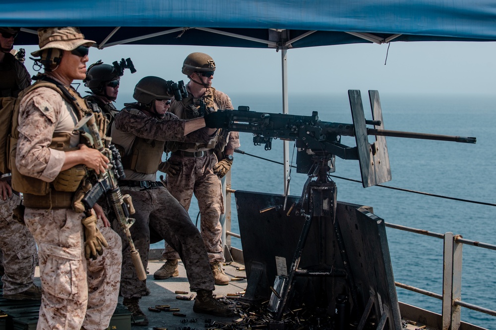 Marines Aboard USS Lewis B. Puller Conduct Live-Fire Training