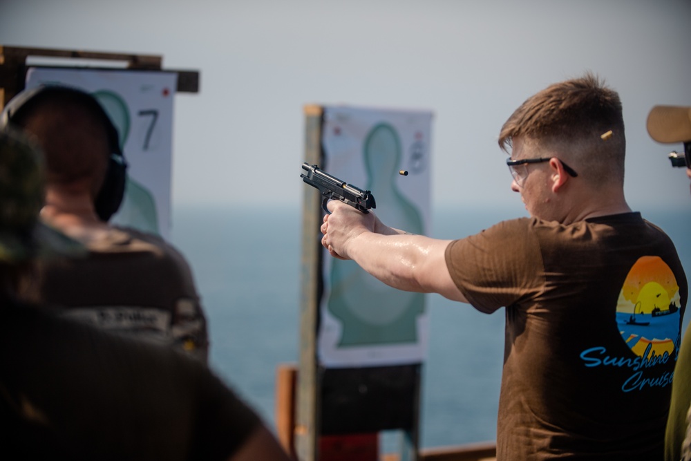 USS Lewis B. Puller Conducts Small Arms Live-Fire Training