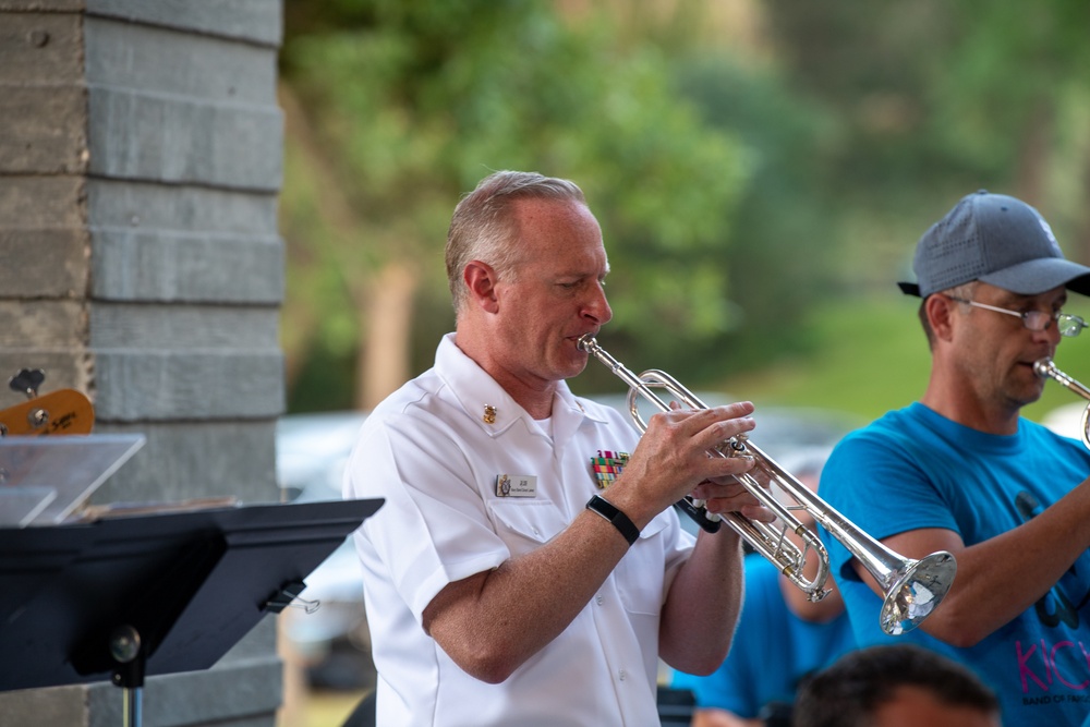Navy Band Great Lakes Brass Band and FM Kicks Perform at Gooseberry Mound Park During Fargo Navy Week