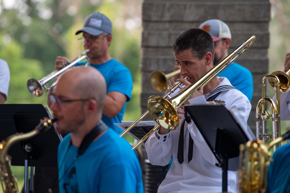 Navy Band Great Lakes Brass Band and FM Kicks Perform at Gooseberry Mound Park During Fargo Navy Week
