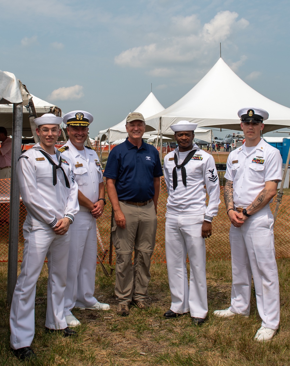 USS North Dakota Sailors and Veterans Watch the Fargo AirSho During Fargo Navy Week