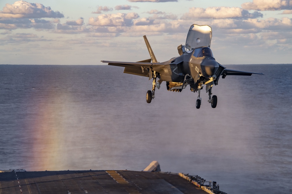 USS America (LHA 6) Conducts Flight Operations