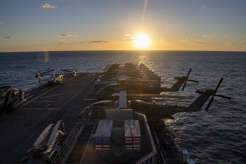 USS America (LHA 6) Conducts Flight Operations