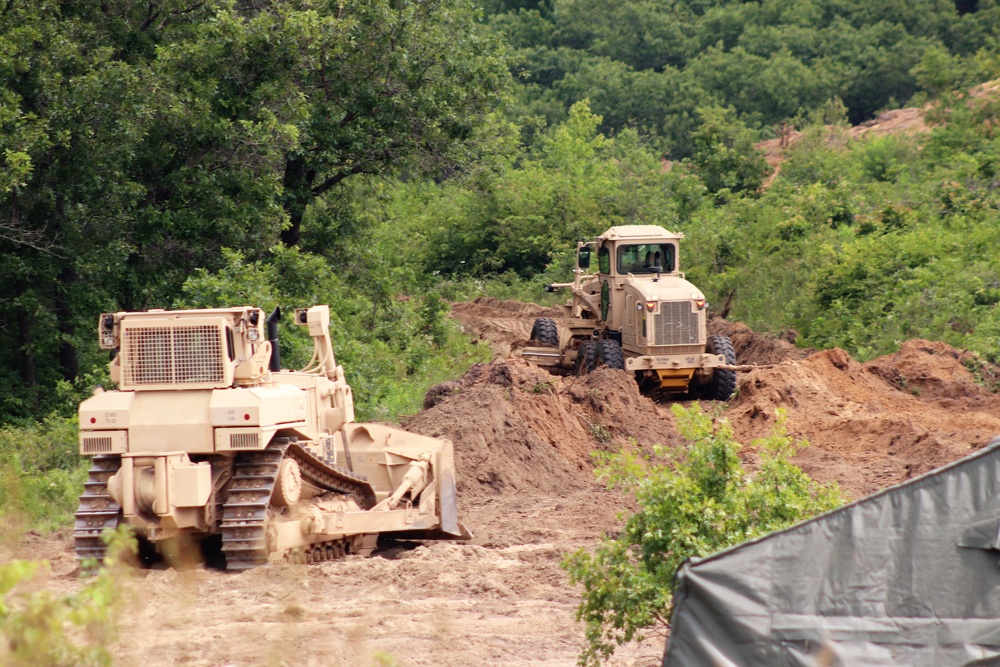 950th Engineer Company Soldiers latest to work on troop project for Fort McCoy DPW area