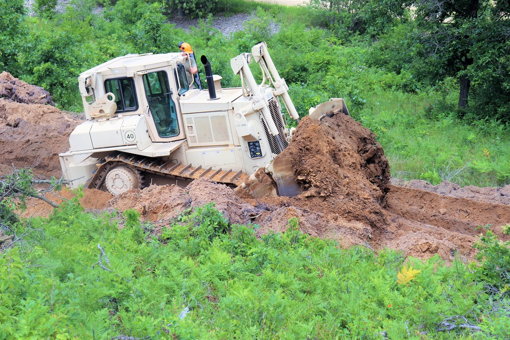 950th Engineer Company Soldiers latest to work on troop project for Fort McCoy DPW area