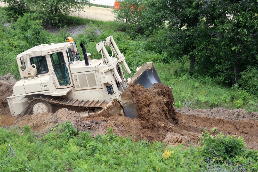 950th Engineer Company Soldiers latest to work on troop project for Fort McCoy DPW area