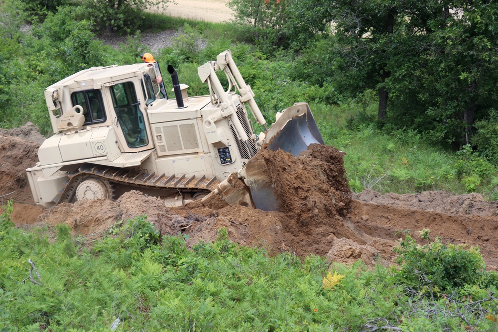 950th Engineer Company Soldiers latest to work on troop project for Fort McCoy DPW area