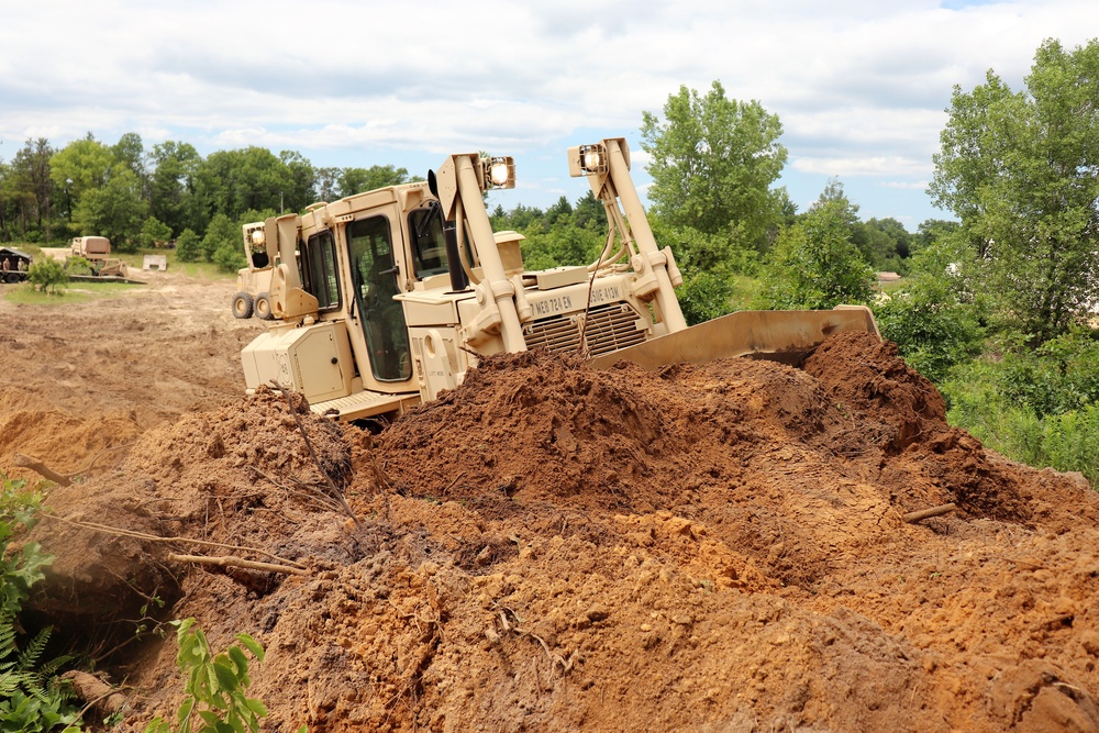 950th Engineer Company Soldiers latest to work on troop project for Fort McCoy DPW area