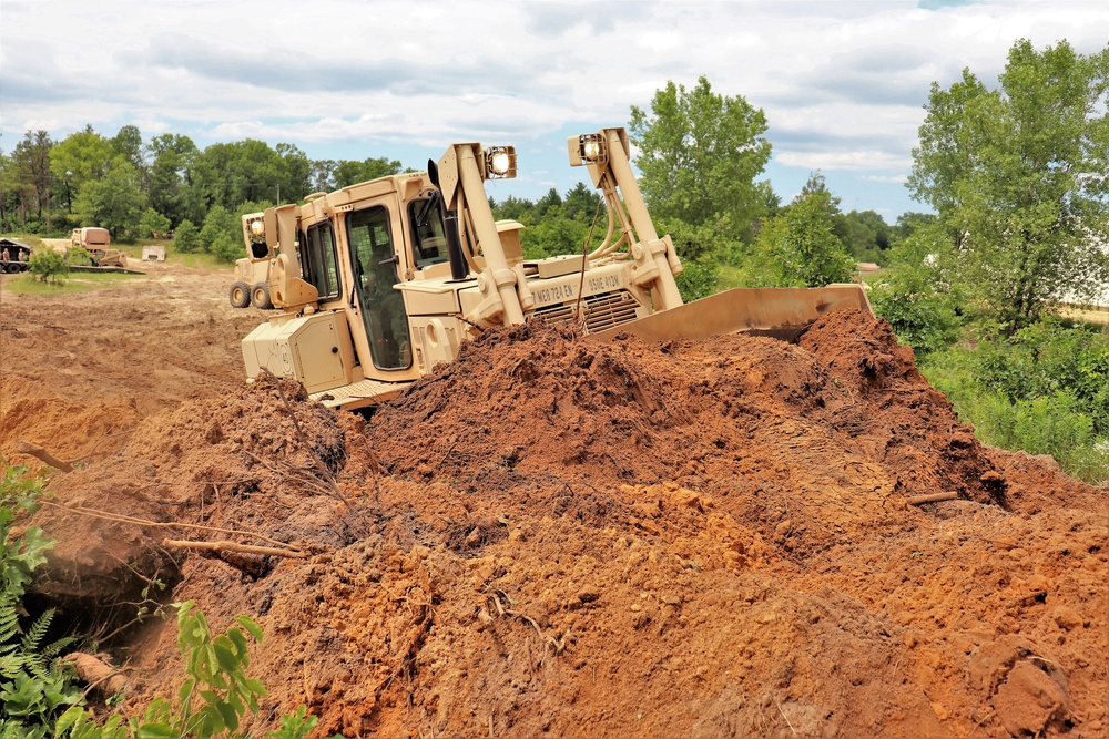 950th Engineer Company Soldiers latest to work on troop project for Fort McCoy DPW area