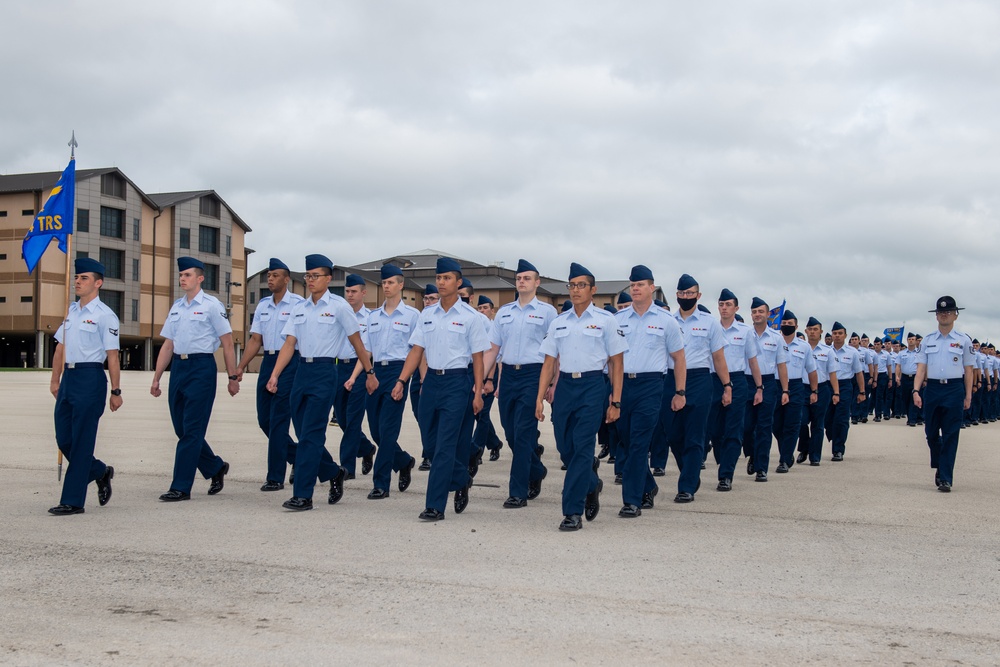 U.S. Air Force Basic Military Training Graduation and Coining Ceremony