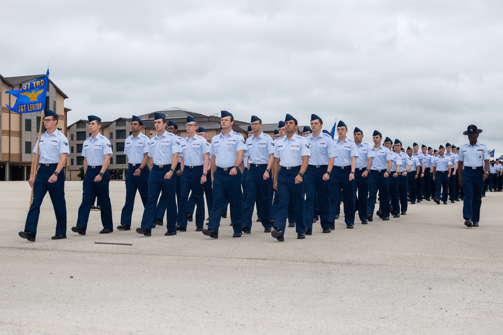 U.S. Air Force Basic Military Training Graduation and Coining Ceremony