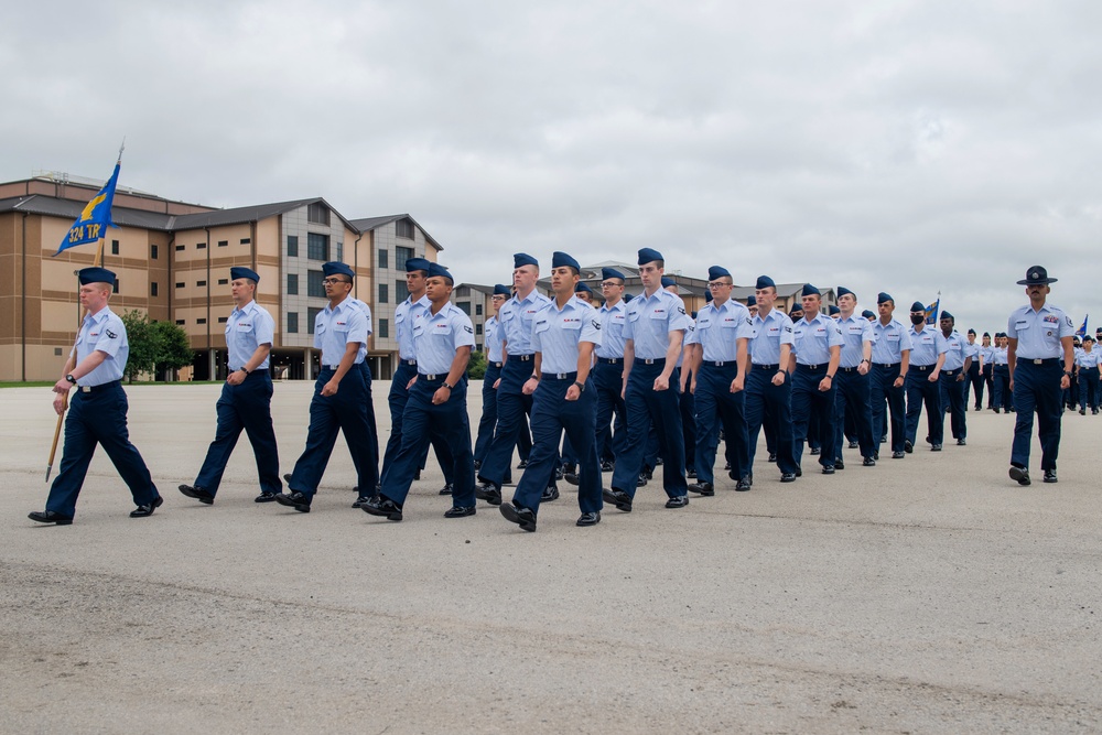 U.S. Air Force Basic Military Training Graduation and Coining Ceremony