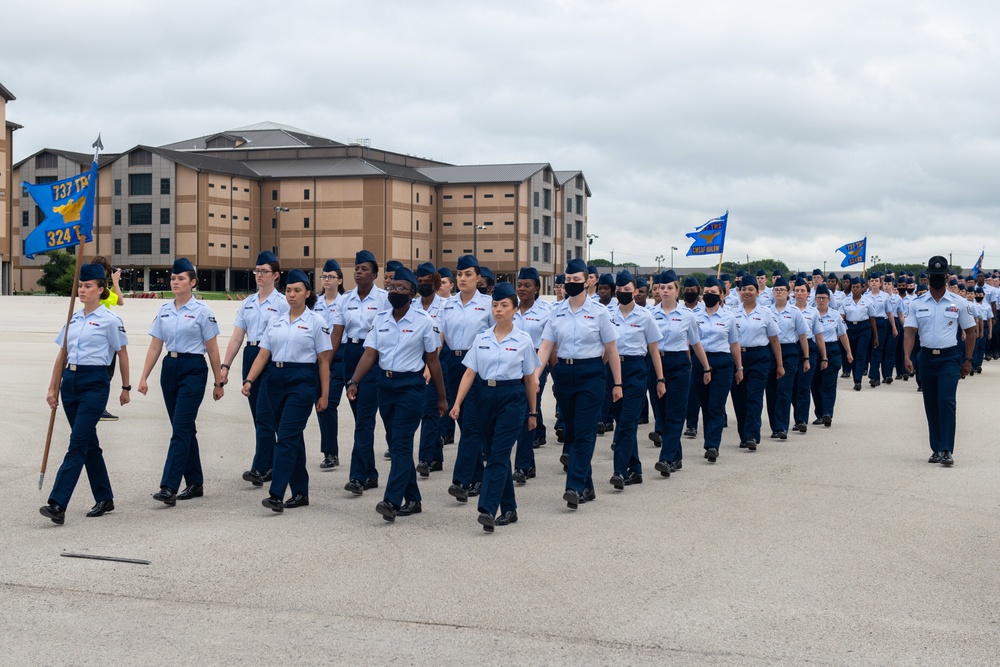 U.S. Air Force Basic Military Training Graduation and Coining Ceremony