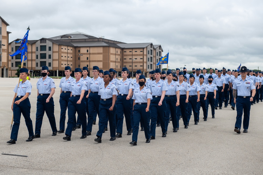 U.S. Air Force Basic Military Training Graduation and Coining Ceremony