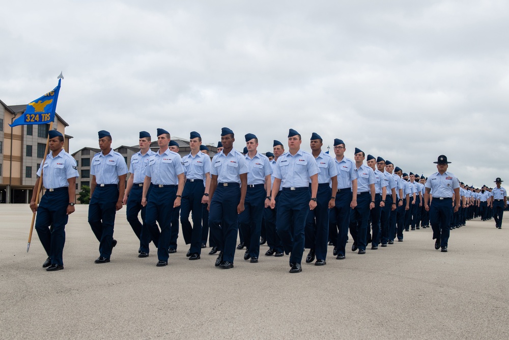 U.S. Air Force Basic Military Training Graduation and Coining Ceremony