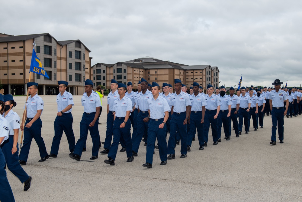 U.S. Air Force Basic Military Training Graduation and Coining Ceremony