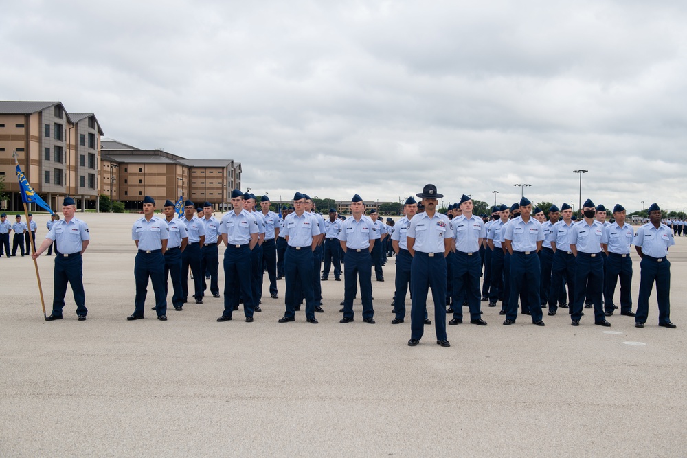 U.S. Air Force Basic Military Training Graduation and Coining Ceremony