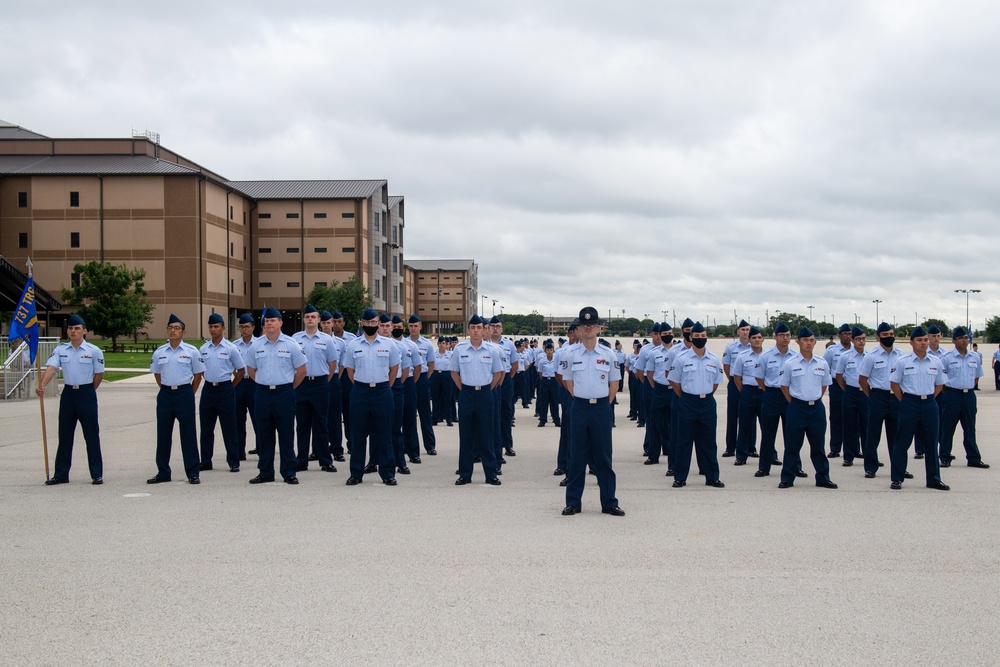 U.S. Air Force Basic Military Training Graduation and Coining Ceremony