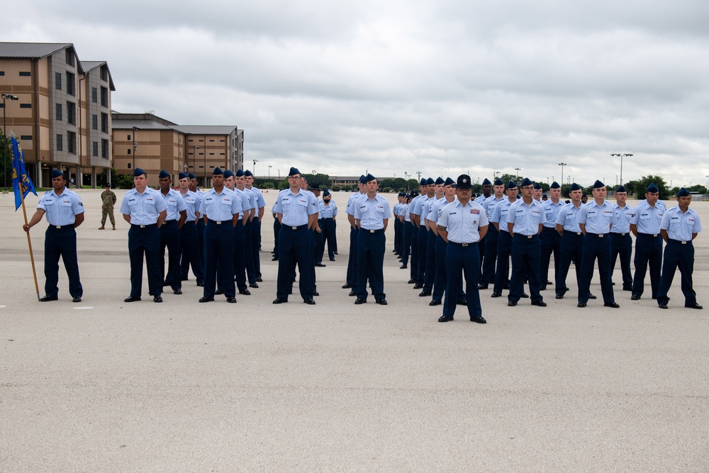 U.S. Air Force Basic Military Training Graduation and Coining Ceremony