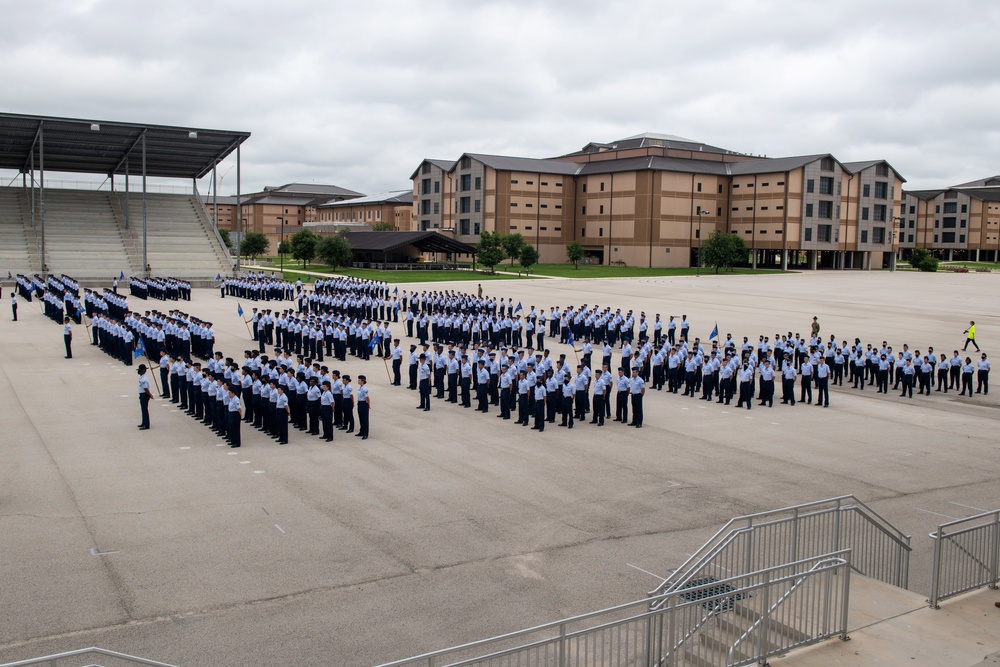 U.S. Air Force Basic Military Training Graduation and Coining Ceremony