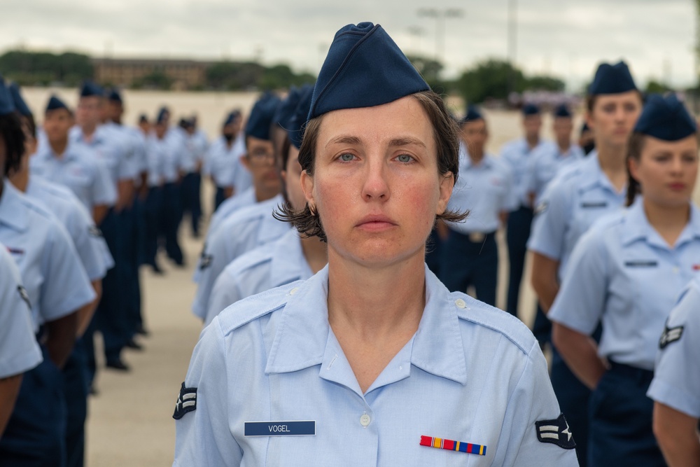 U.S. Air Force Basic Military Training Graduation and Coining Ceremony