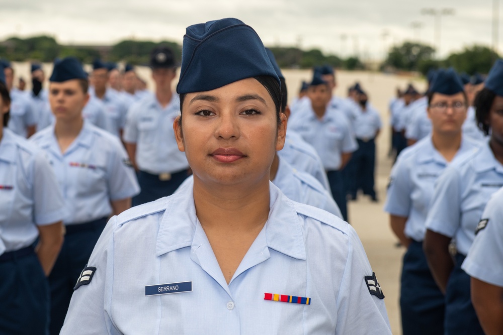 U.S. Air Force Basic Military Training Graduation and Coining Ceremony