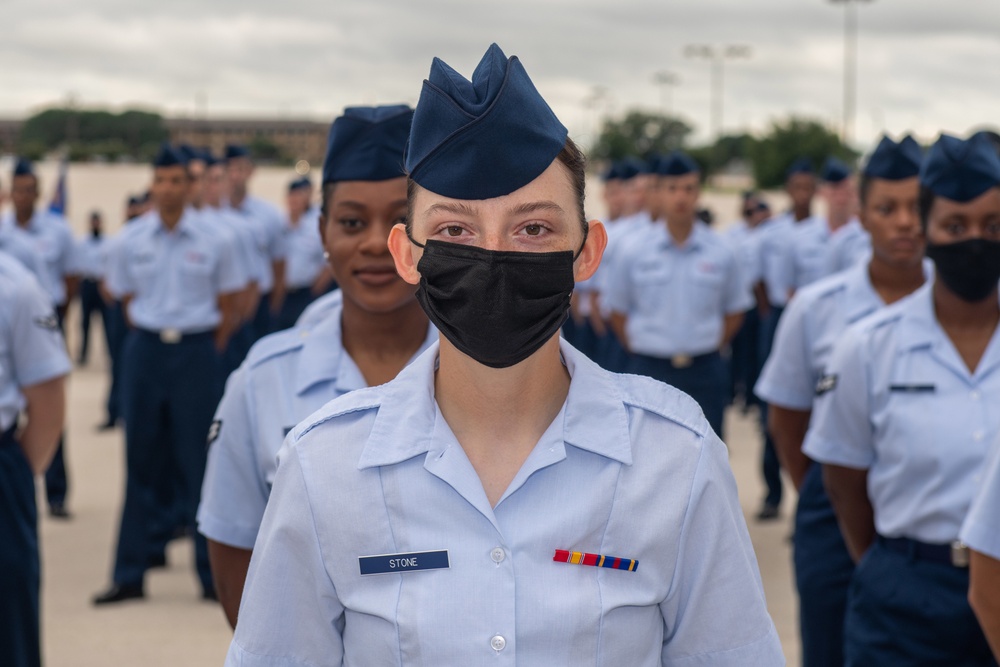 U.S. Air Force Basic Military Training Graduation and Coining Ceremony