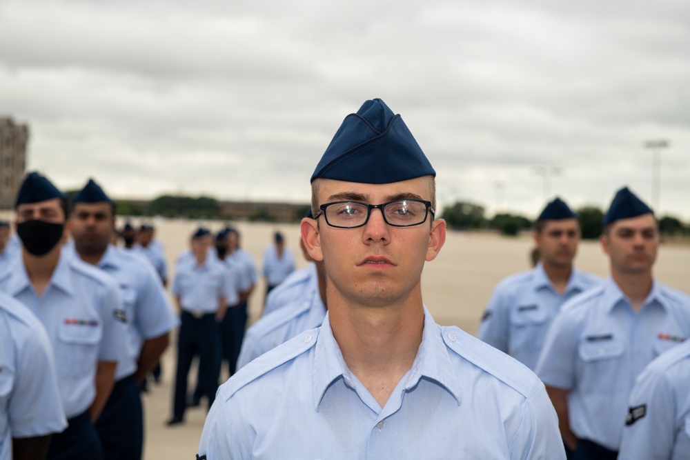 U.S. Air Force Basic Military Training Graduation and Coining Ceremony