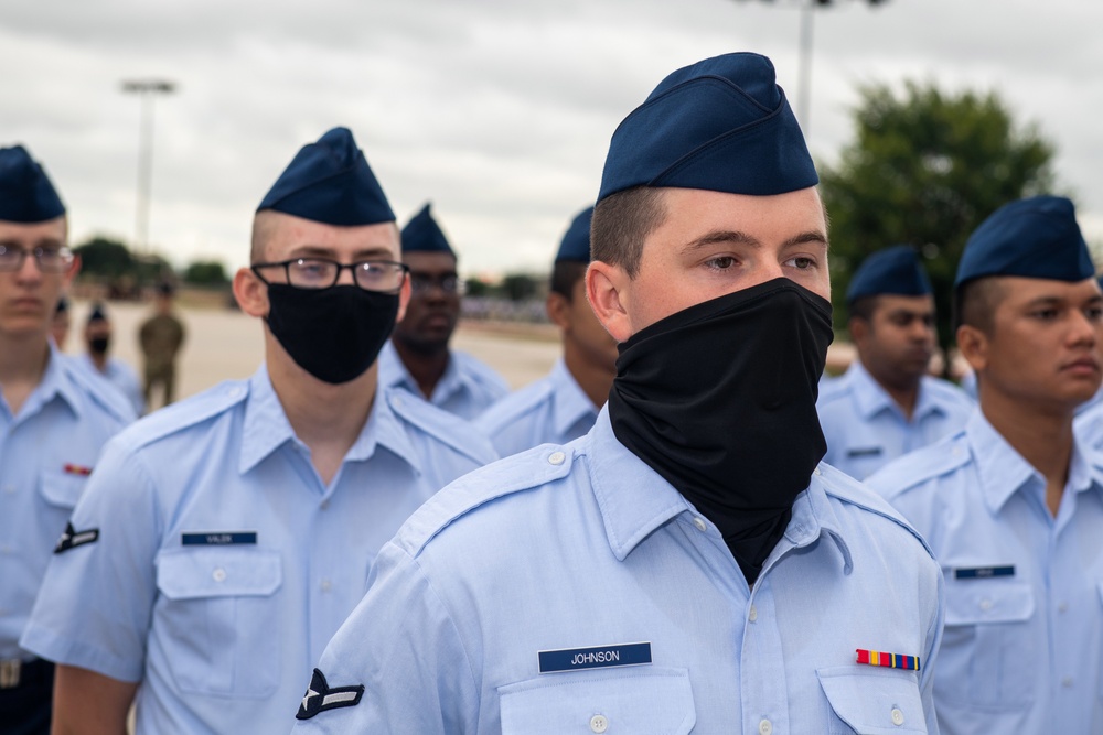 U.S. Air Force Basic Military Training Graduation and Coining Ceremony