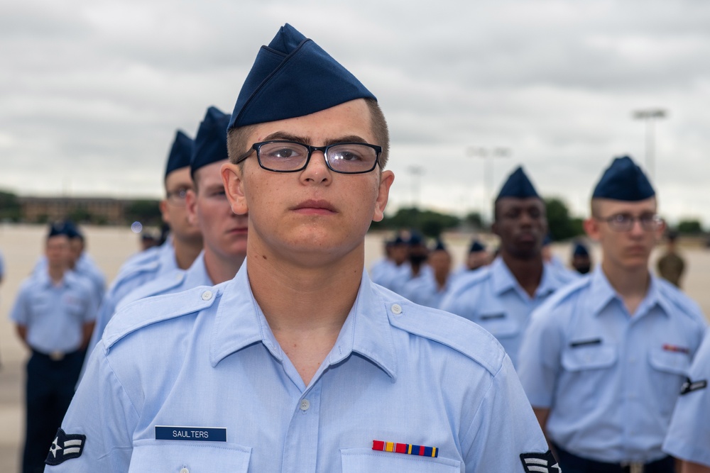 U.S. Air Force Basic Military Training Graduation and Coining Ceremony