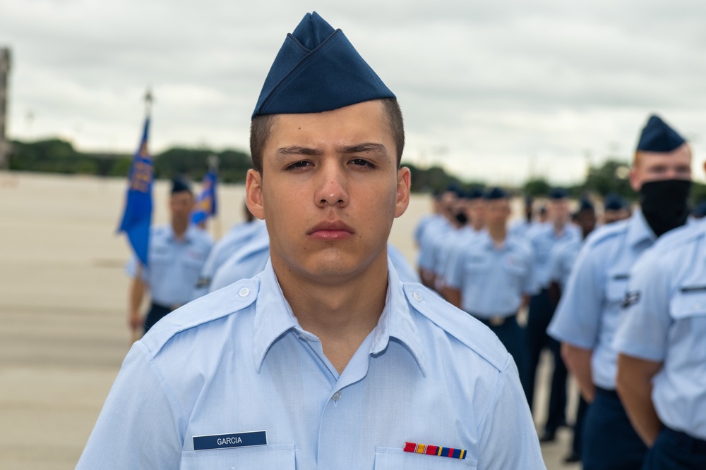 U.S. Air Force Basic Military Training Graduation and Coining Ceremony