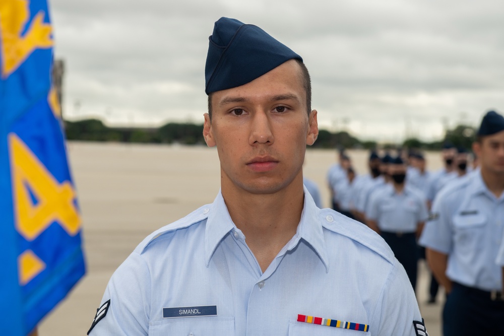 U.S. Air Force Basic Military Training Graduation and Coining Ceremony