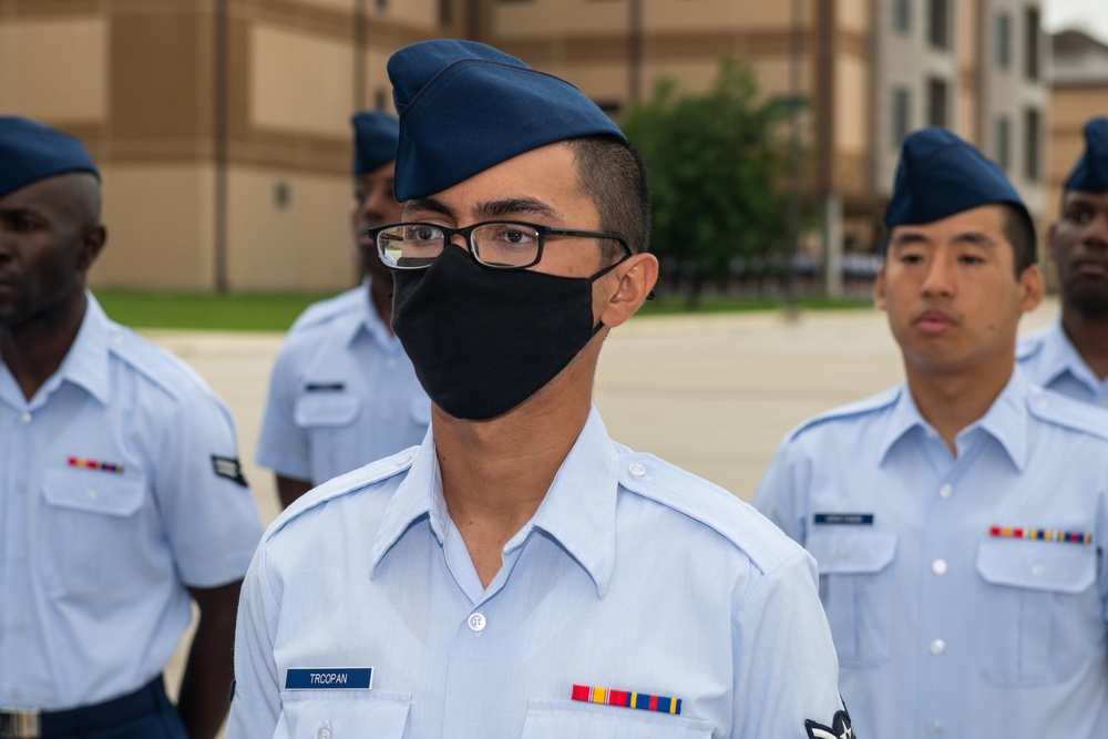 U.S. Air Force Basic Military Training Graduation and Coining Ceremony