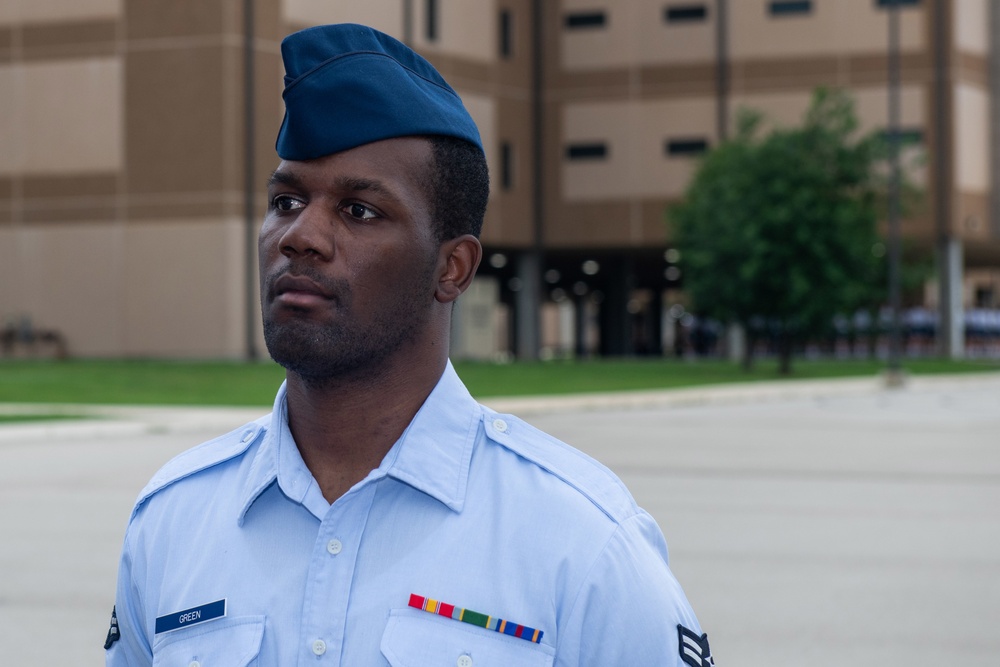 U.S. Air Force Basic Military Training Graduation and Coining Ceremony