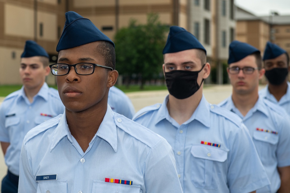 U.S. Air Force Basic Military Training Graduation and Coining Ceremony