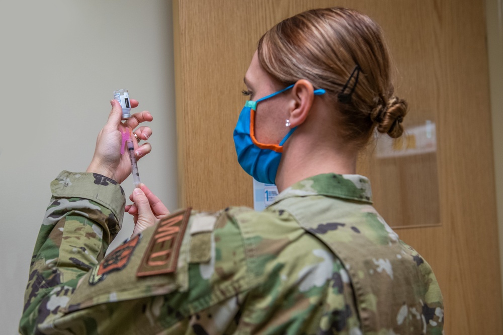 Tech. Sgt. Kelly Cummins, a medical technician in the 419th Medical Squadron