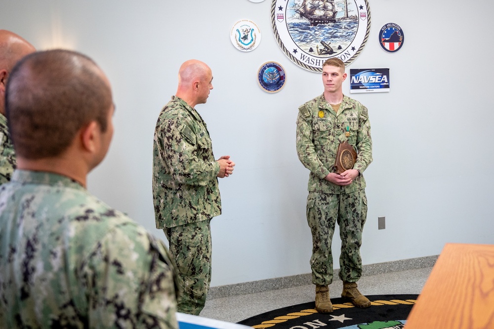 MA2 Tyrell Dugre end-of-tour award ceremony