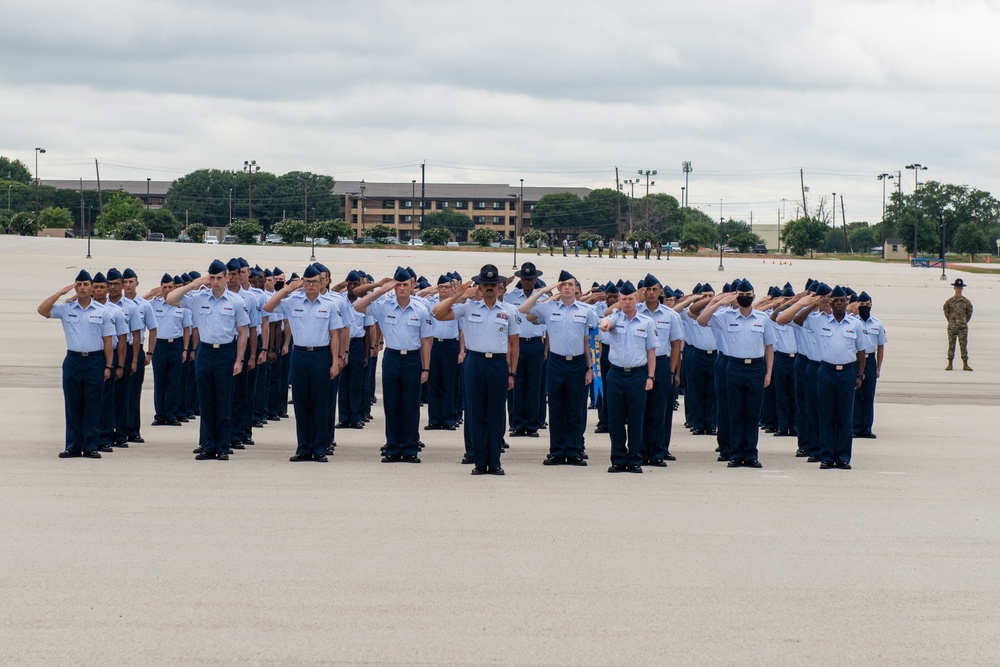 U.S. Air Force Basic Military Training Graduation and Coining Ceremony