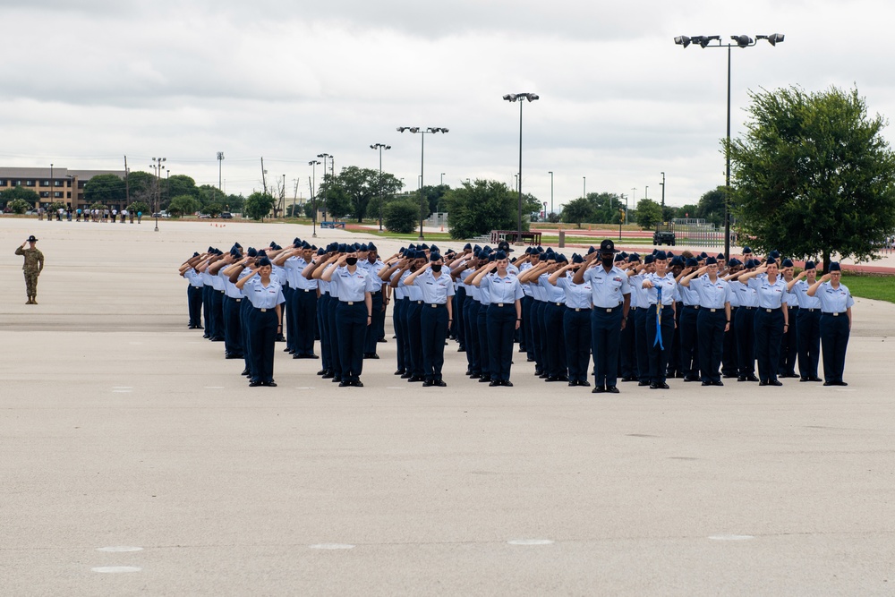 U.S. Air Force Basic Military Training Graduation and Coining Ceremony