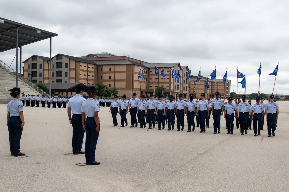 U.S. Air Force Basic Military Training Graduation and Coining Ceremony