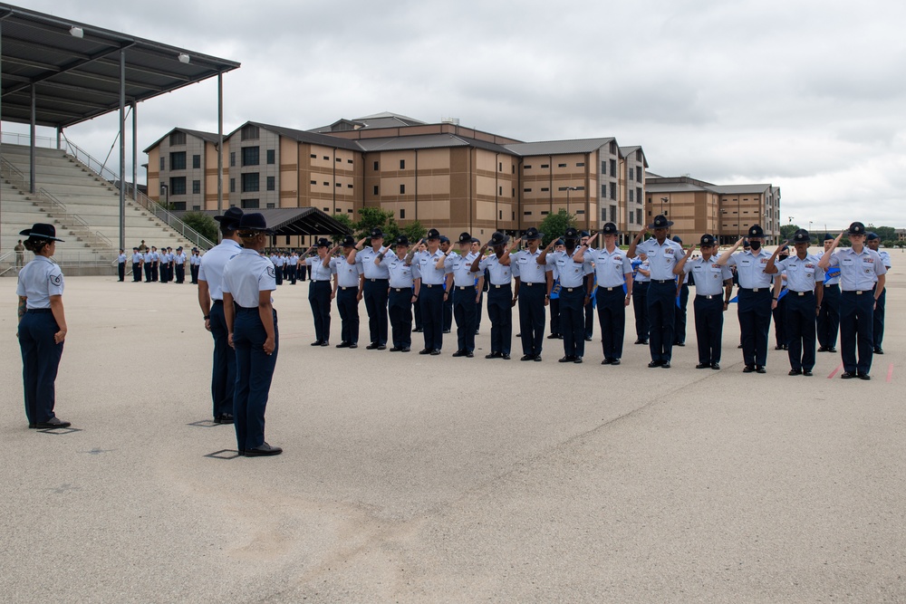 U.S. Air Force Basic Military Training Graduation and Coining Ceremony