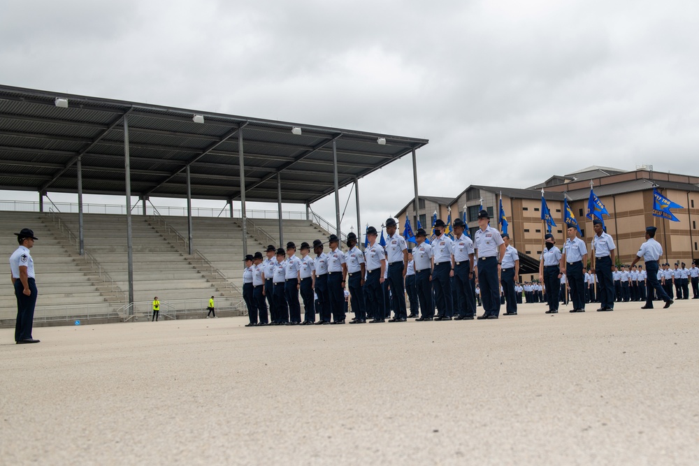 U.S. Air Force Basic Military Training Graduation and Coining Ceremony