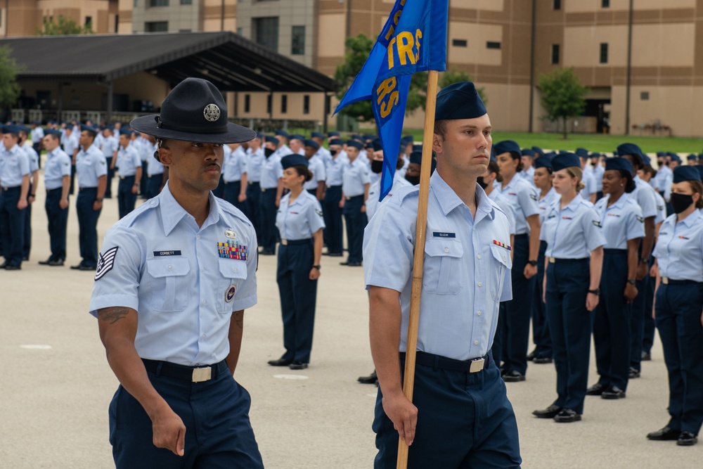 U.S. Air Force Basic Military Training Graduation and Coining Ceremony