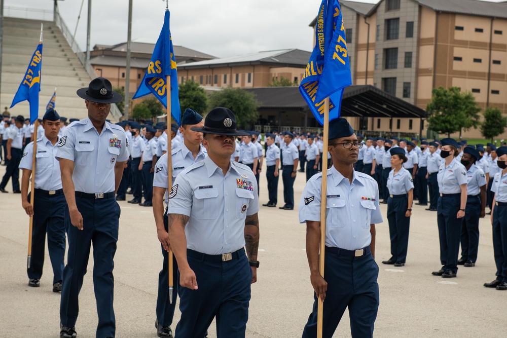 U.S. Air Force Basic Military Training Graduation and Coining Ceremony