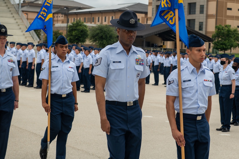 U.S. Air Force Basic Military Training Graduation and Coining Ceremony