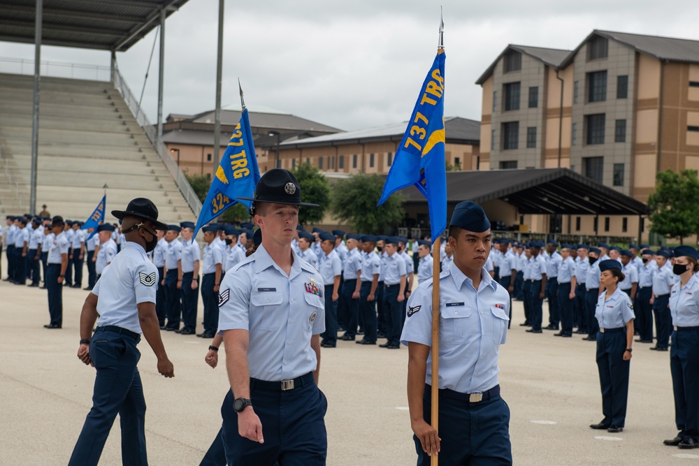 U.S. Air Force Basic Military Training Graduation and Coining Ceremony