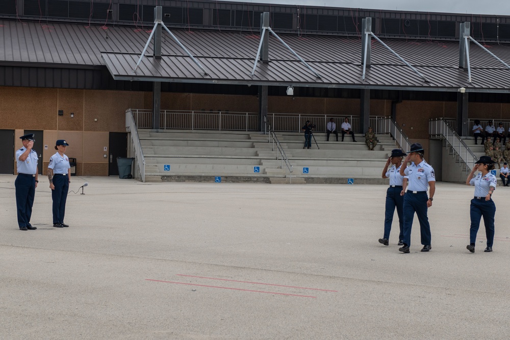 U.S. Air Force Basic Military Training Graduation and Coining Ceremony