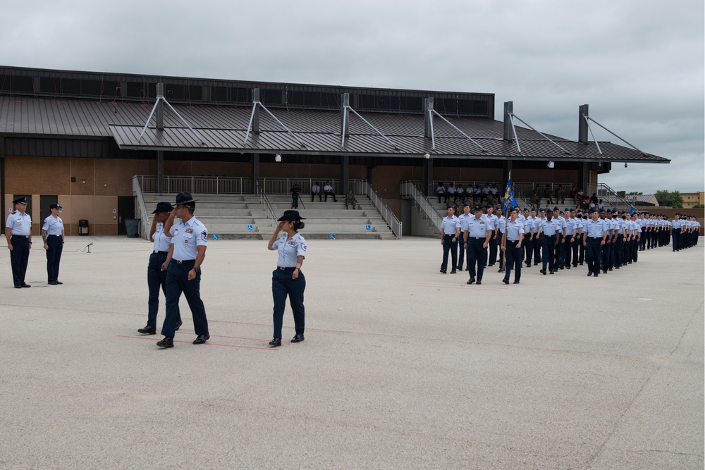 U.S. Air Force Basic Military Training Graduation and Coining Ceremony