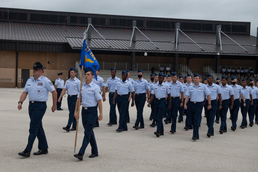 U.S. Air Force Basic Military Training Graduation and Coining Ceremony