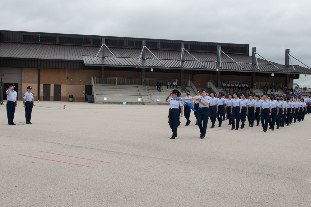 U.S. Air Force Basic Military Training Graduation and Coining Ceremony